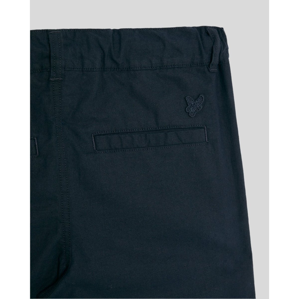 Pantalon en lin bleu foncé marine, LYLE & SCOTT