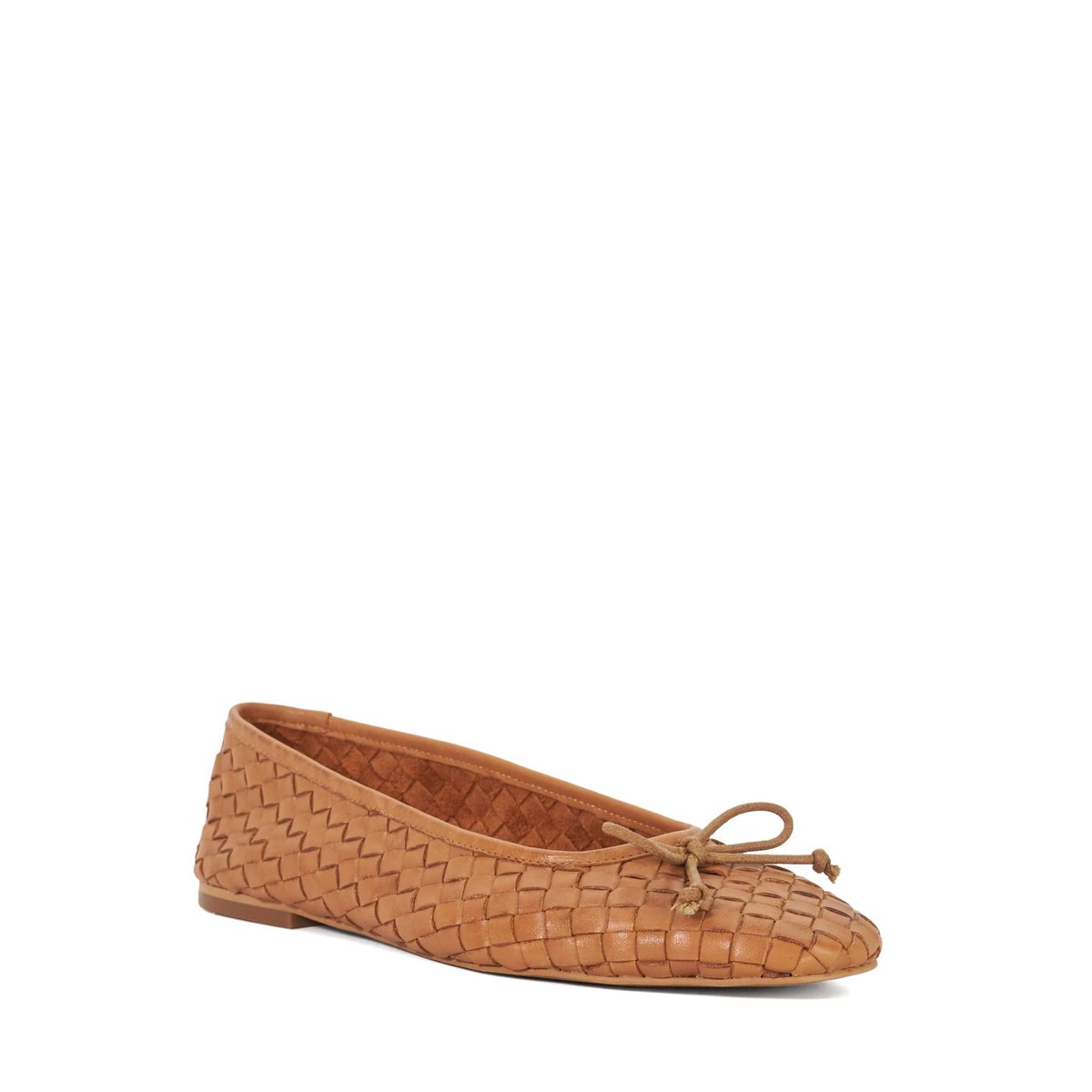Ballerines avec n-ud - HEAT tan-leather, DUNE LONDON