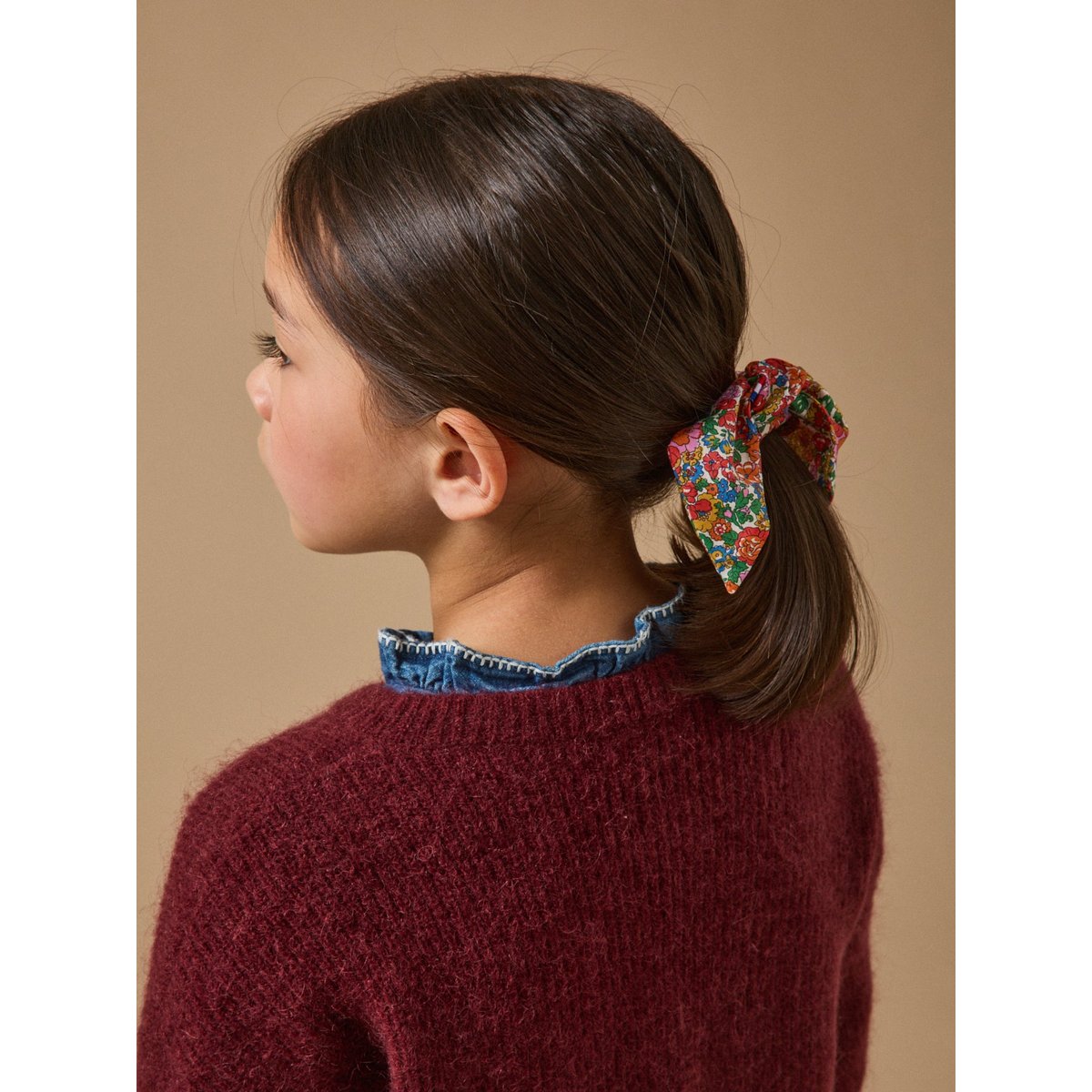 Chouchou en tissu Liberty par lot de 2 liberty annie and may rouge, CYRILLUS