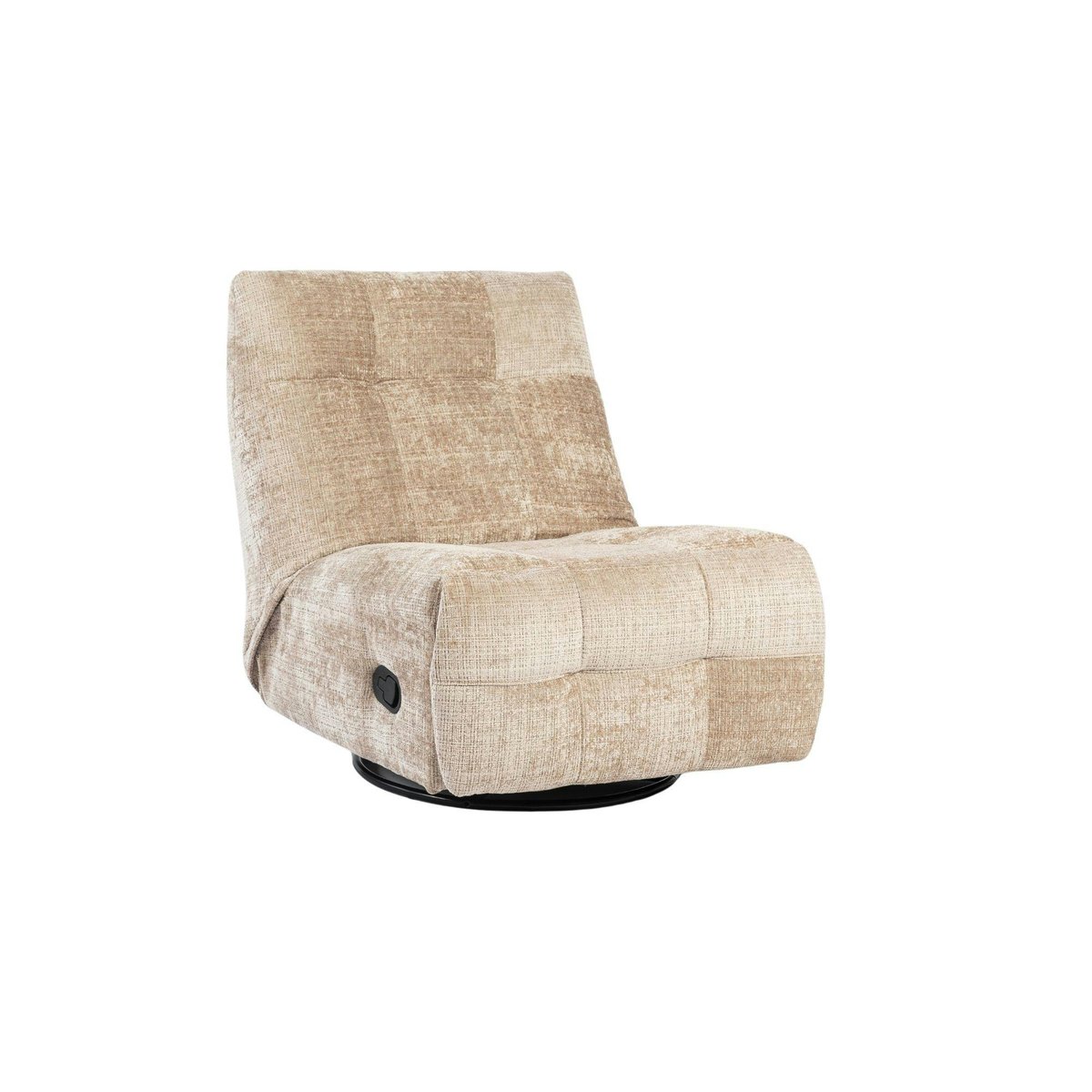 Fauteuil inclinable tissu chenille BELORA beige, PIER IMPORT