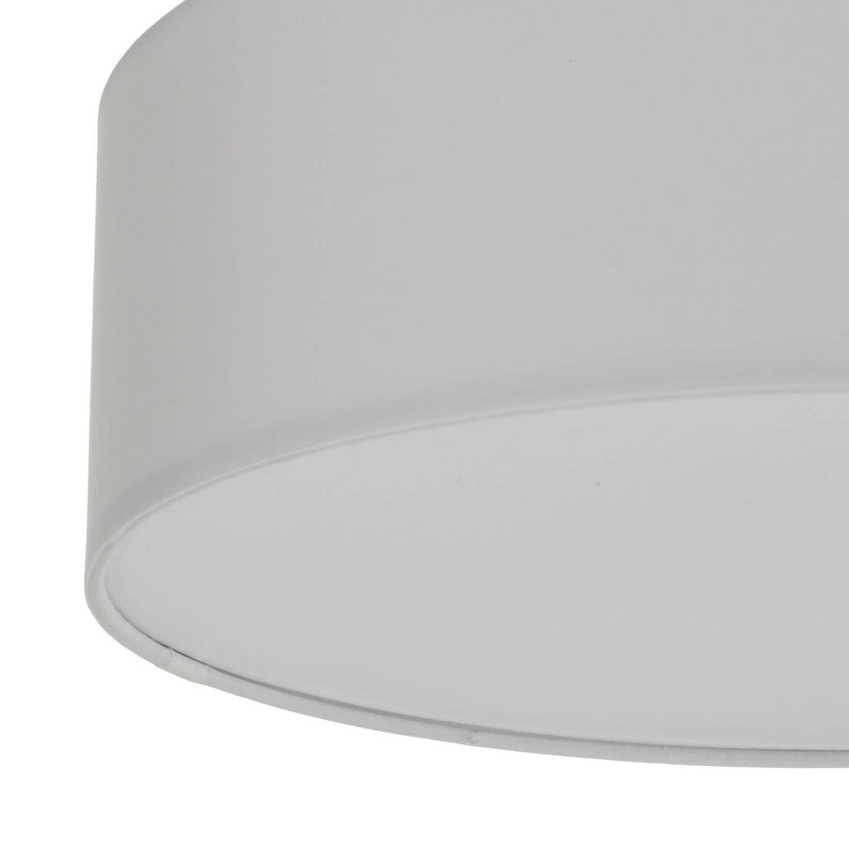 Plafonnier en textile moderne, Sebatin blanc crème, nickel mat, LINDBY