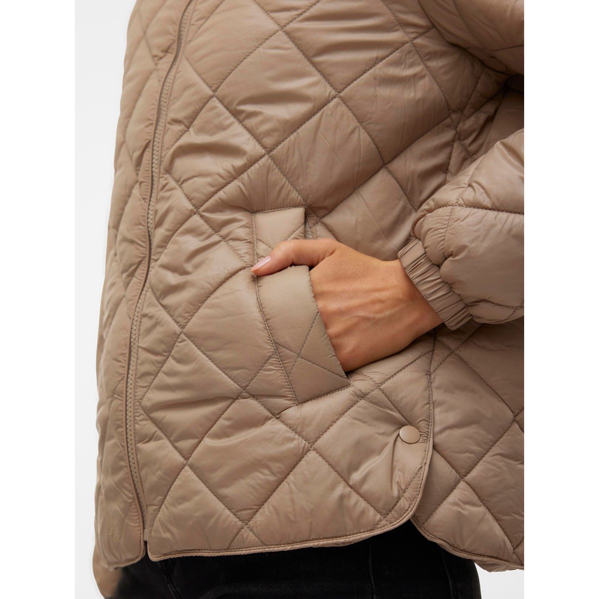 Doudoune matelassée, col montant silver mink, VERO MODA