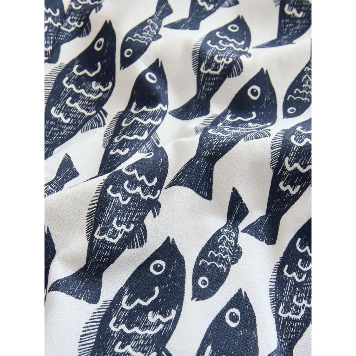 Pyjama à manches courtes en coton poisson de la marine, NEXT