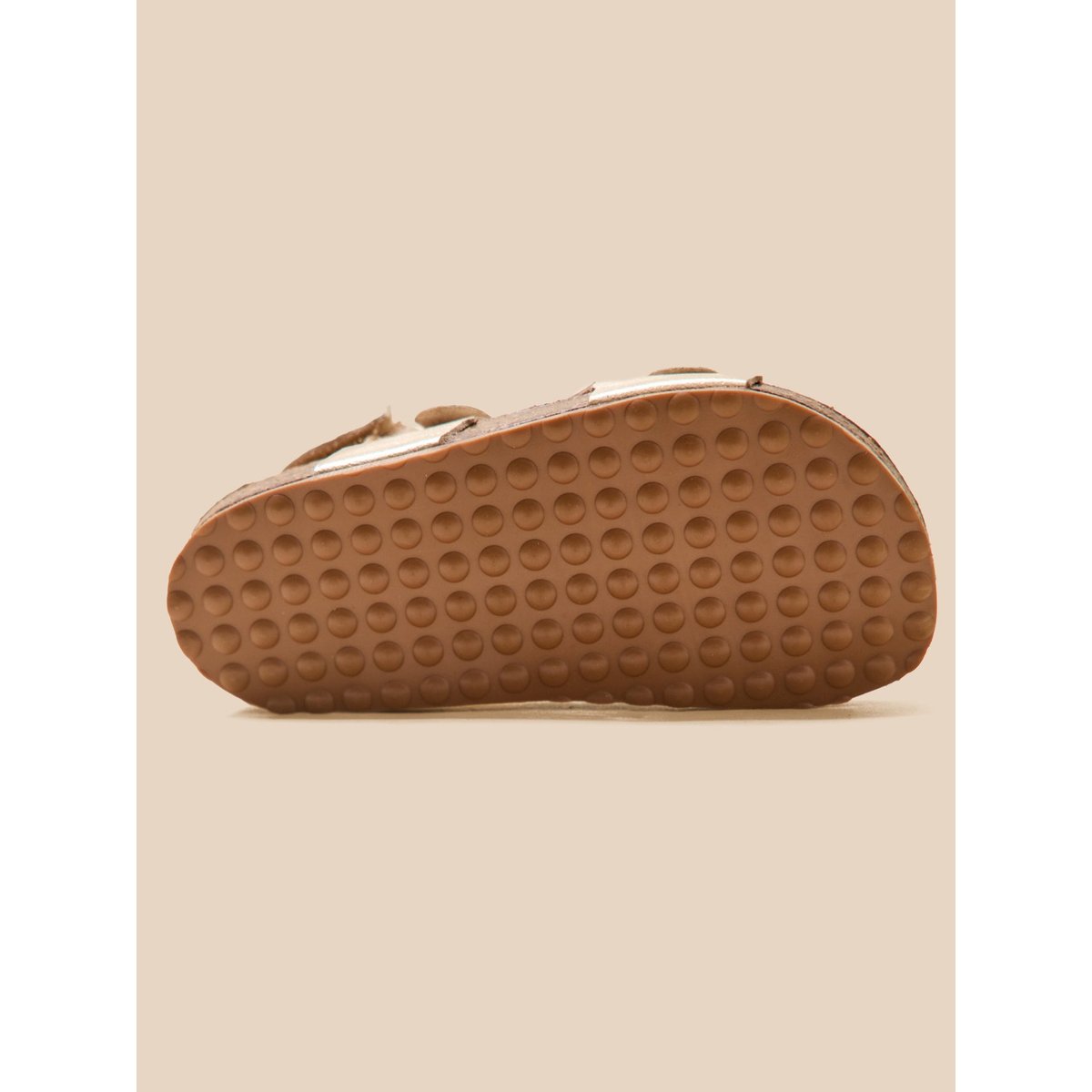 Sandales en cuir dore, CYRILLUS