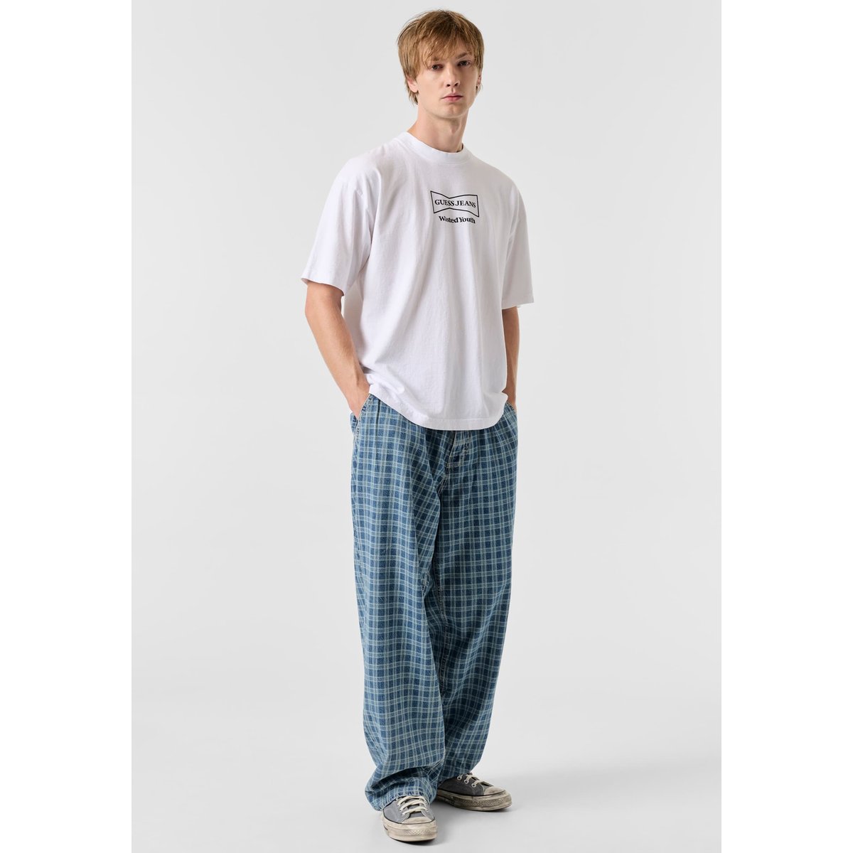T-Shirt Imprimé Gj X Wasted Youth blanc, GUESS JEANS