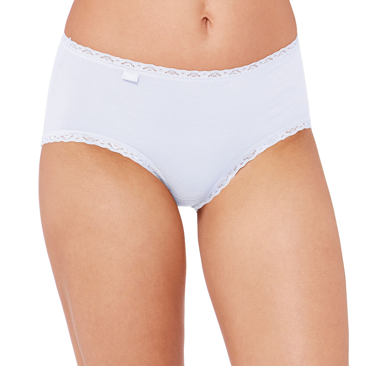 Set van 3 midi slips 24/7 Cotton Lace wit, SLOGGI