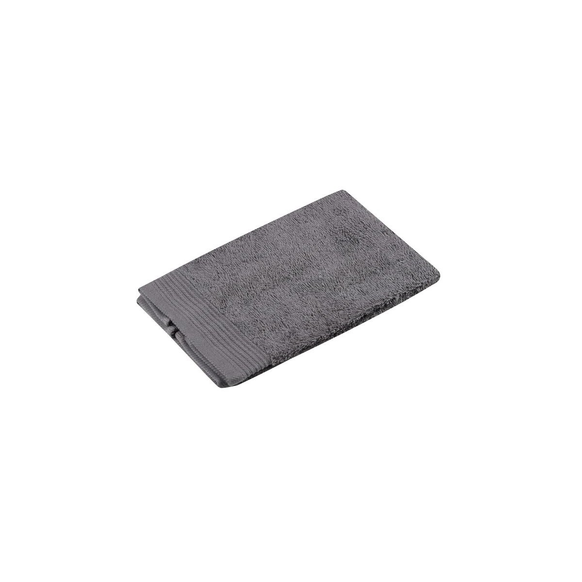 Serviette de toilette en coton Lilas anthracite, EDEN
