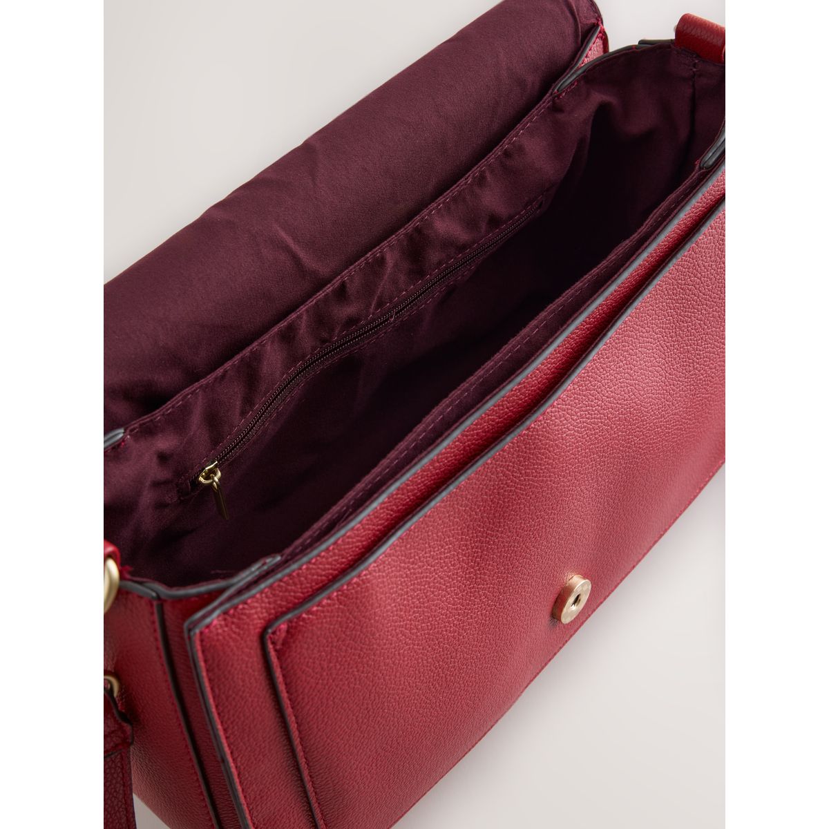 Grand sac à main détail métallique rouge, NEXT