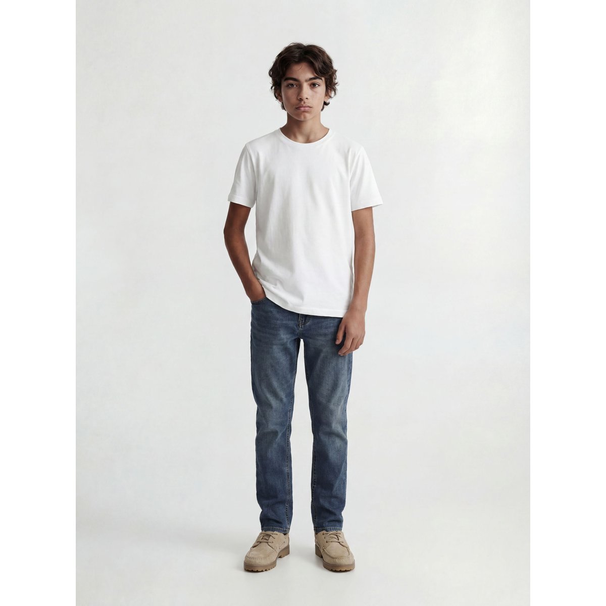 Jean droit blue denim, JACK & JONES JUNIOR
