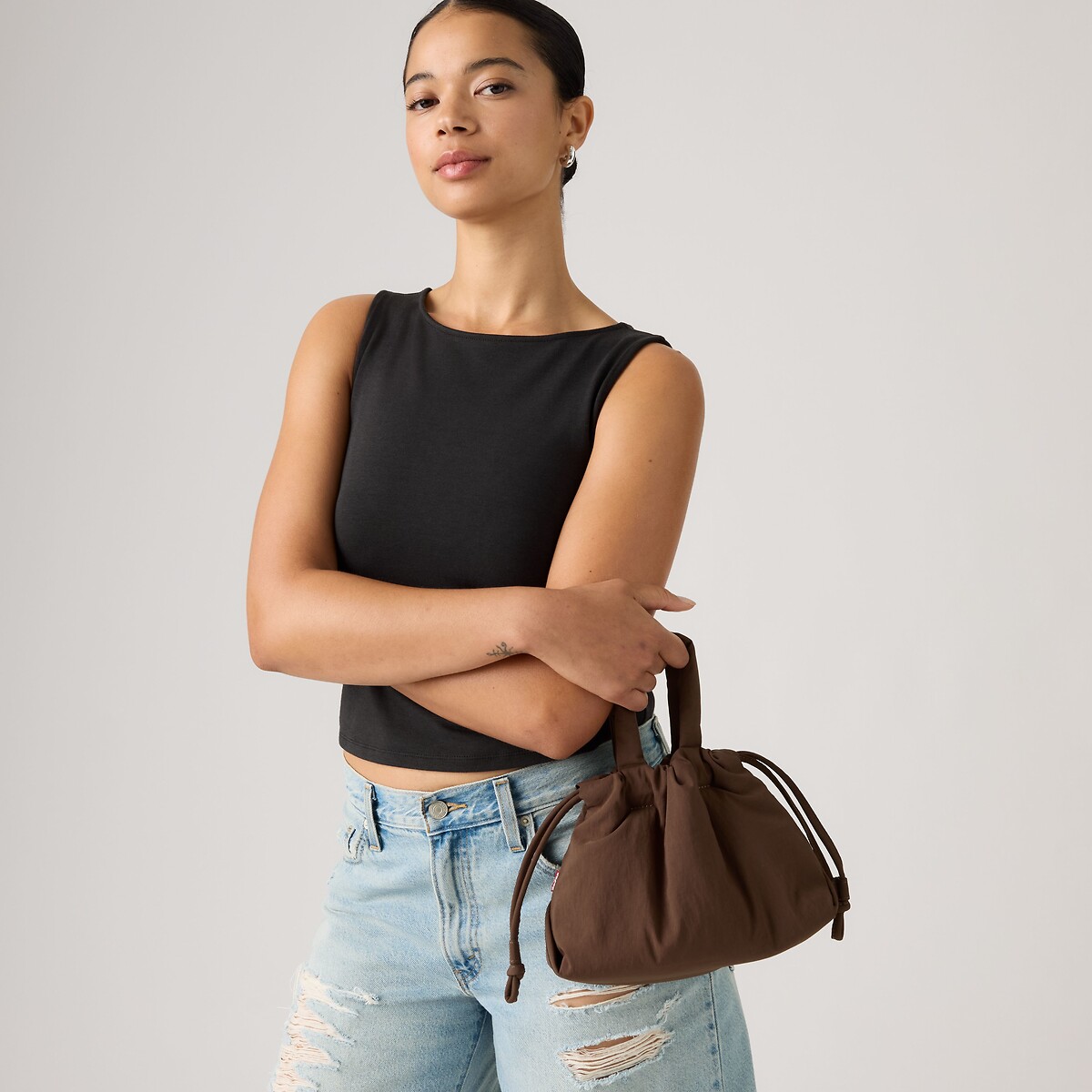 Sac à main SMALL CASEY marron, LEVI'S