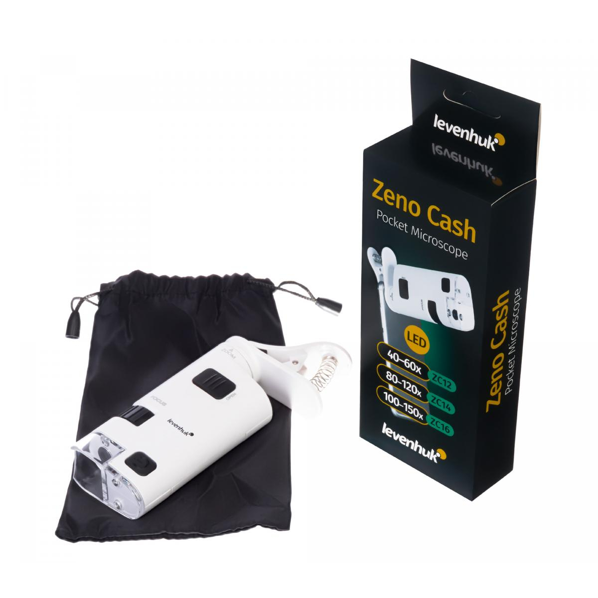 Zeno Cash ZC16 Pocket Microscope couleur unique, LEVENHUK