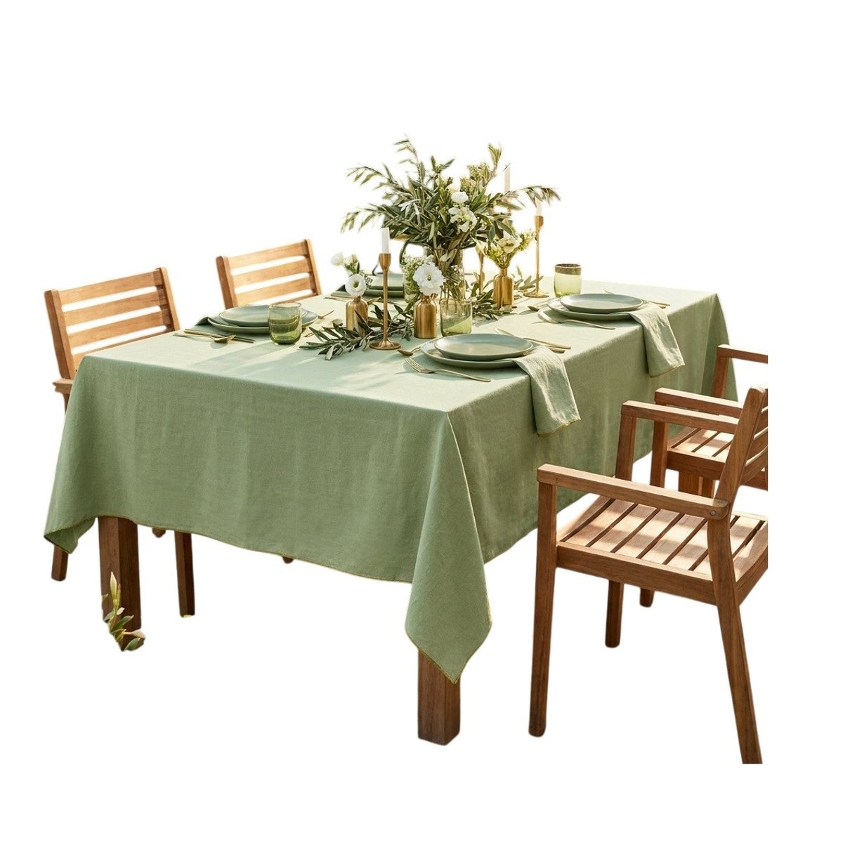 Nappe recyclée Esquisse Précieuse amande, EDEN