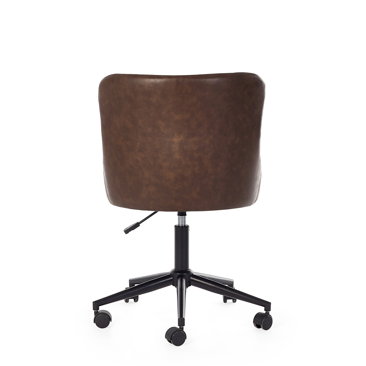Kenton Faux Leather Quilted Office Swivel Chair brown              , SO'HOME