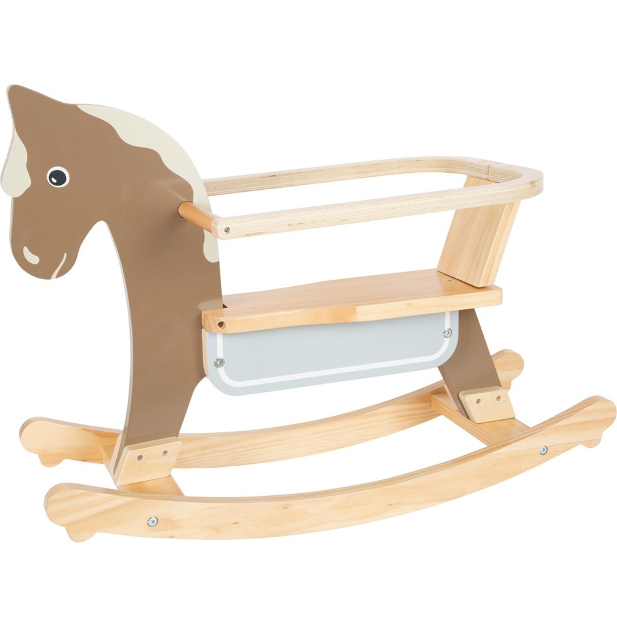Cheval à bascule avec siège marron, SMALL FOOT COMPANY