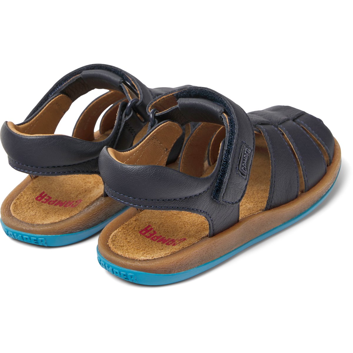 Sandales cuir BICHO bleu, CAMPER