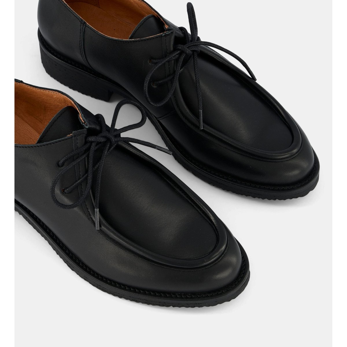 Derbies corine cuir noir, GALERIES LAFAYETTE