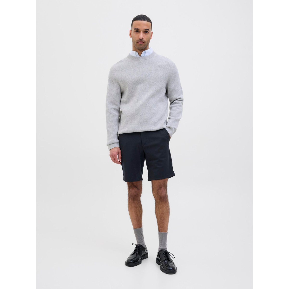 Short Chino navy blazer, JACK & JONES