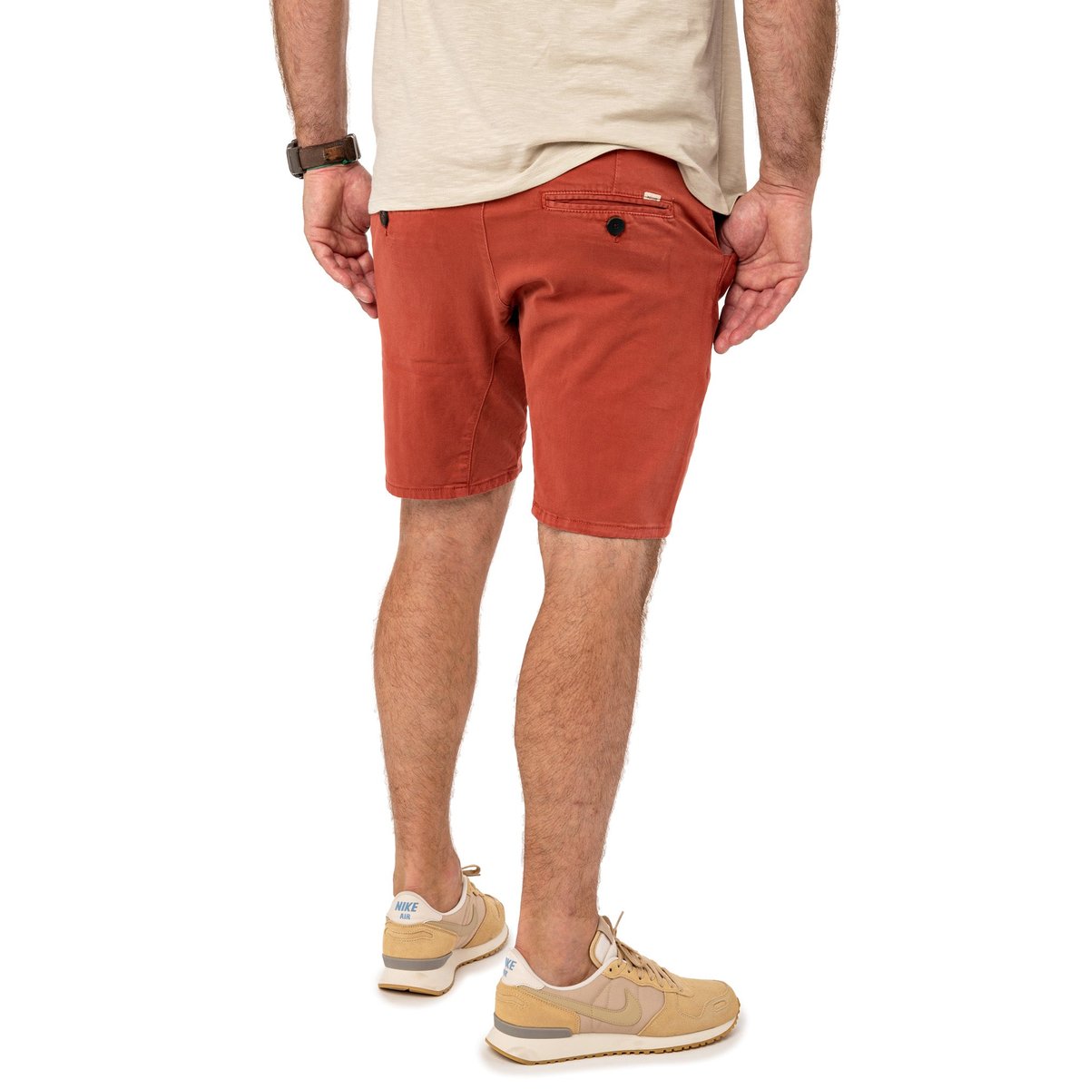 SHORT CHINO CHERRY rouge, PULLIN
