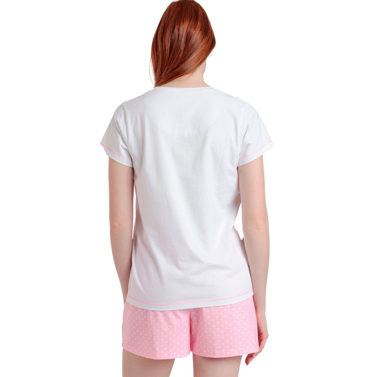 Pyjama short t-shirt She Just Shines Barbie rose, ADMAS