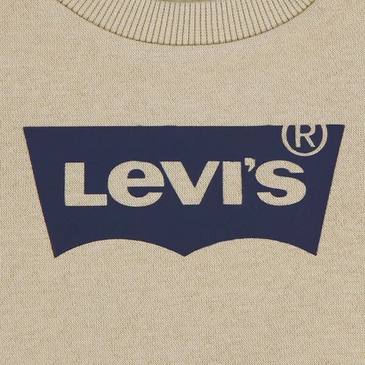 Sweatshirt mit Rundhalsausschnitt, Logo vorne, Sweatware beige, LEVI'S KIDS