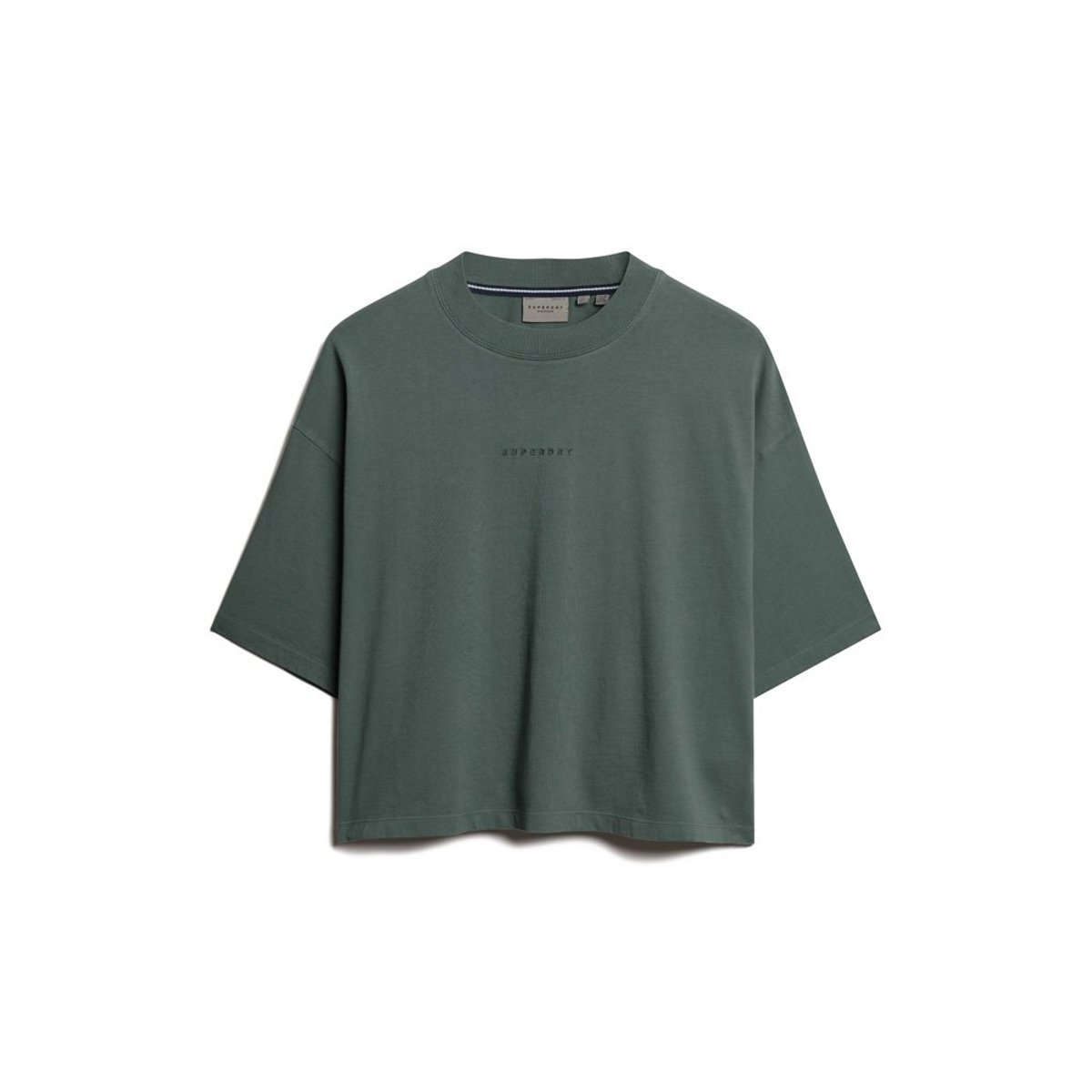 Haut droit brodé Micro Logo vert baumier, SUPERDRY
