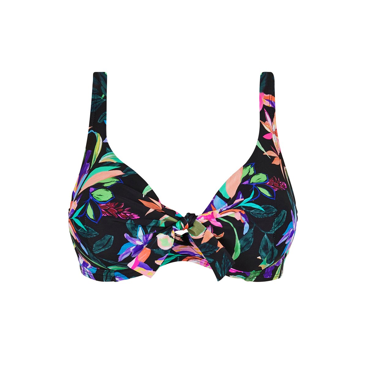 Haut de maillot de bain BARBADE paradis tropical noir, SANS COMPLEXE