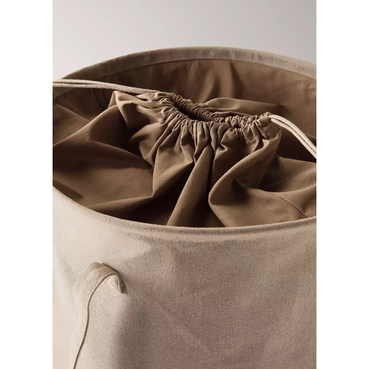 Corbeille toile coton beige, MANGO HOME