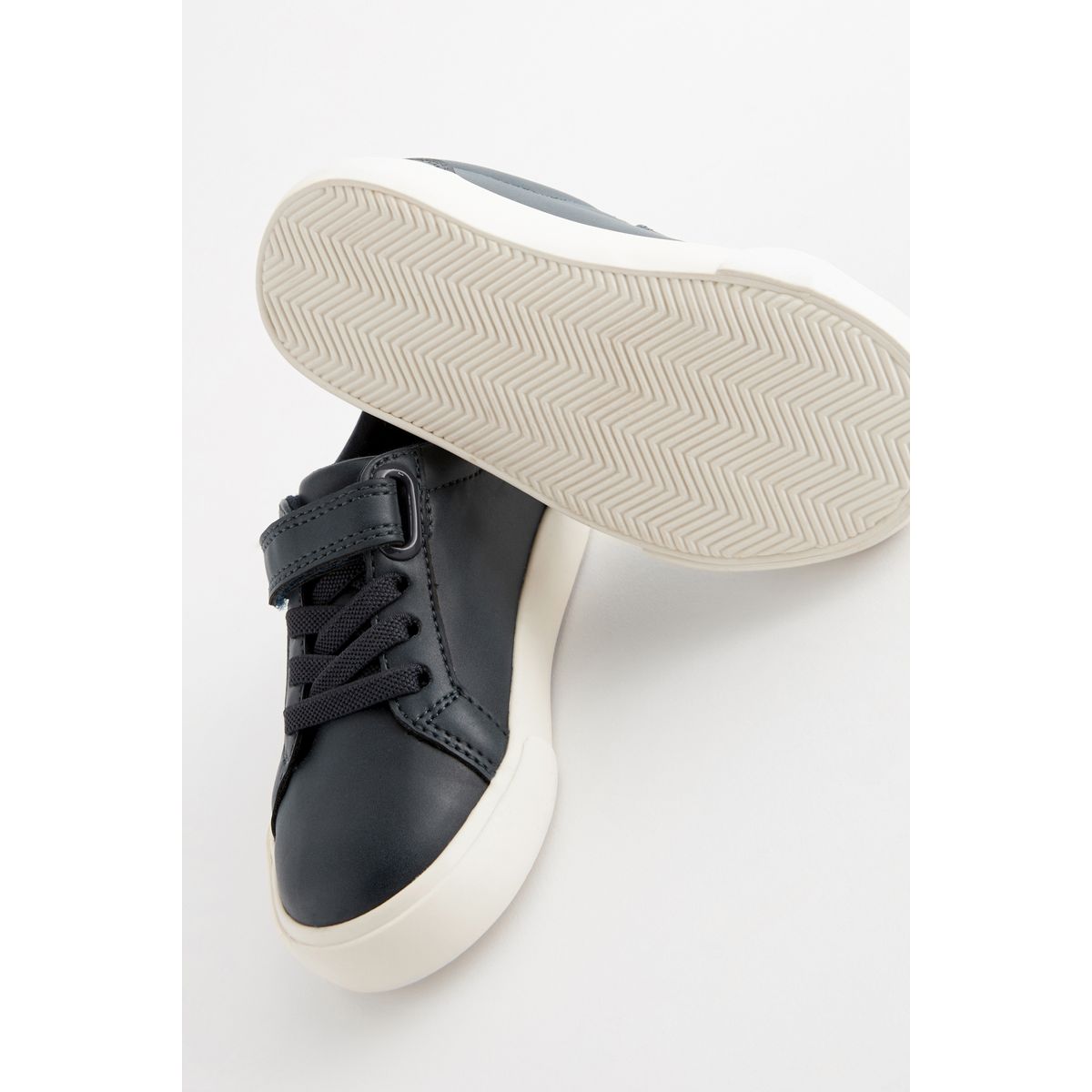 Chaussures élastiques pointure large bleu marine, NEXT