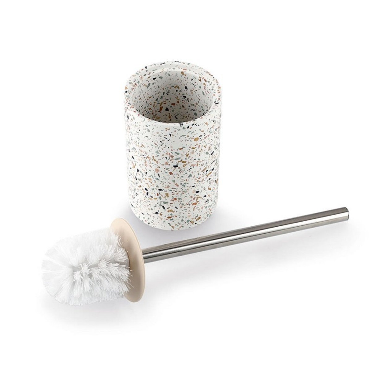 Brosse-wc béton terrazzo multicolore, ZELLER PRESENT