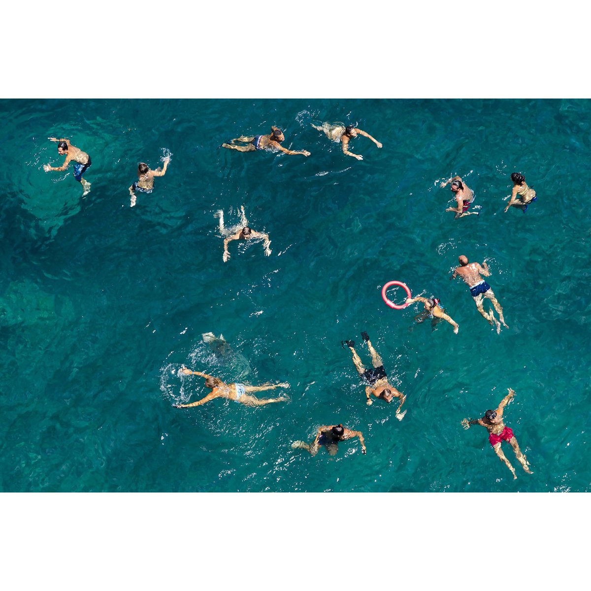 Tableau tous à l'eau! tableau alu dibond, HEXOA