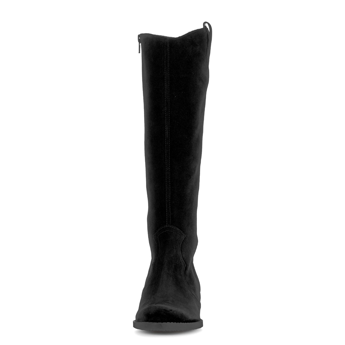 Bottines en cuir à talon décroché noir velours, GABOR