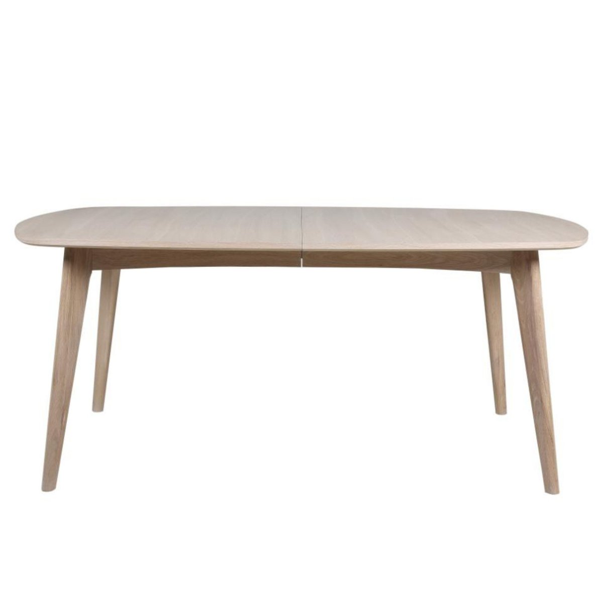 Table à manger ovale en bois blanchi 6/8 places L180 - MARTINE bois clair, HELLIN, DEPUIS 1862