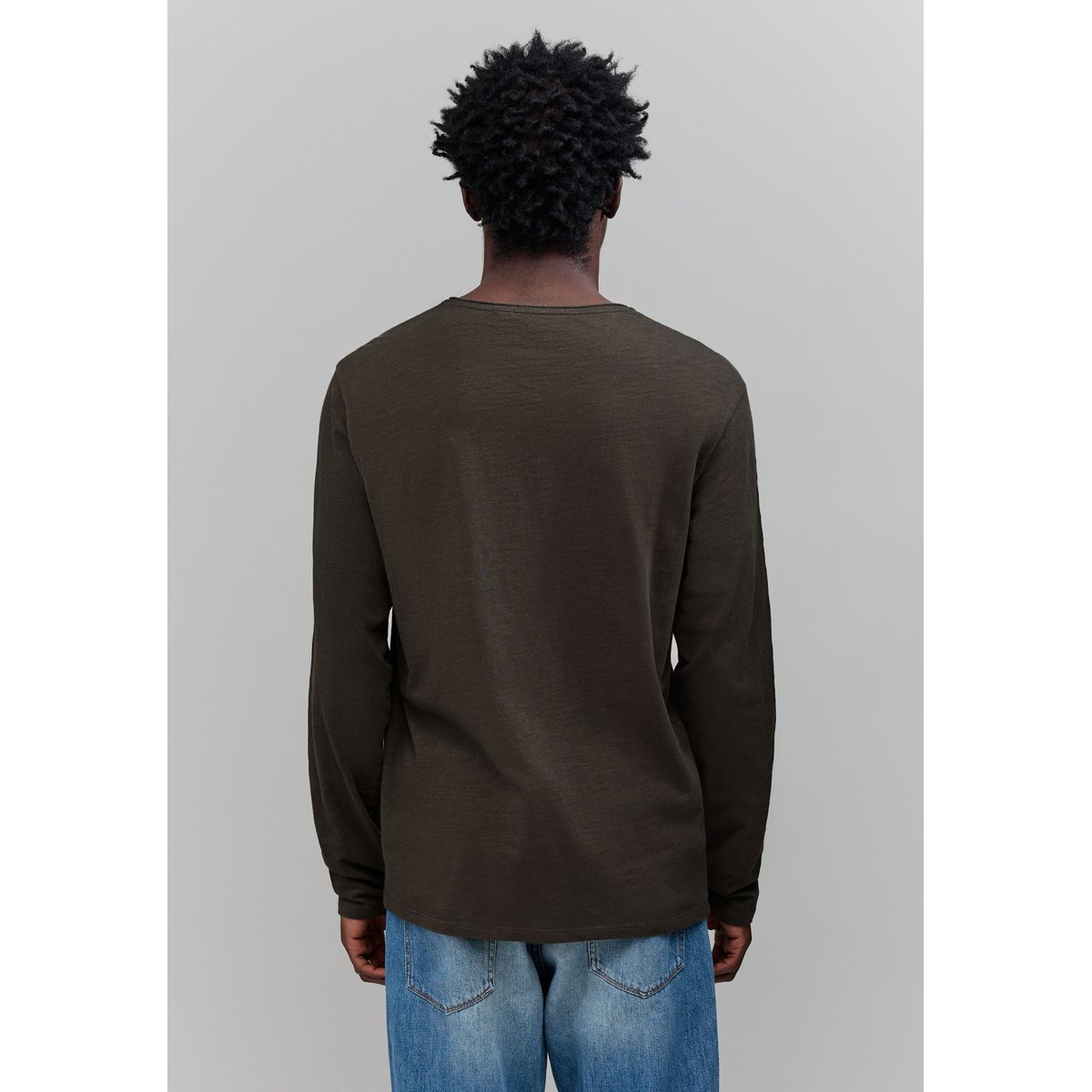 Tee-shirt coton bio ESSENTIEL vert kaki, IKKS