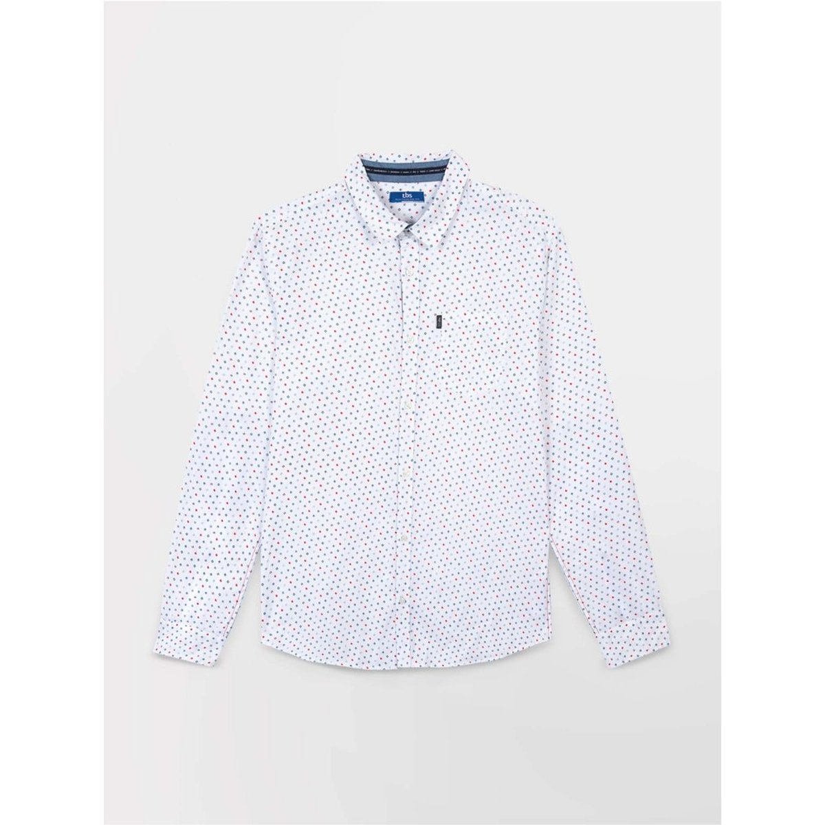 Chemise manches longues ENNIOCHE14027 blanc, TBS