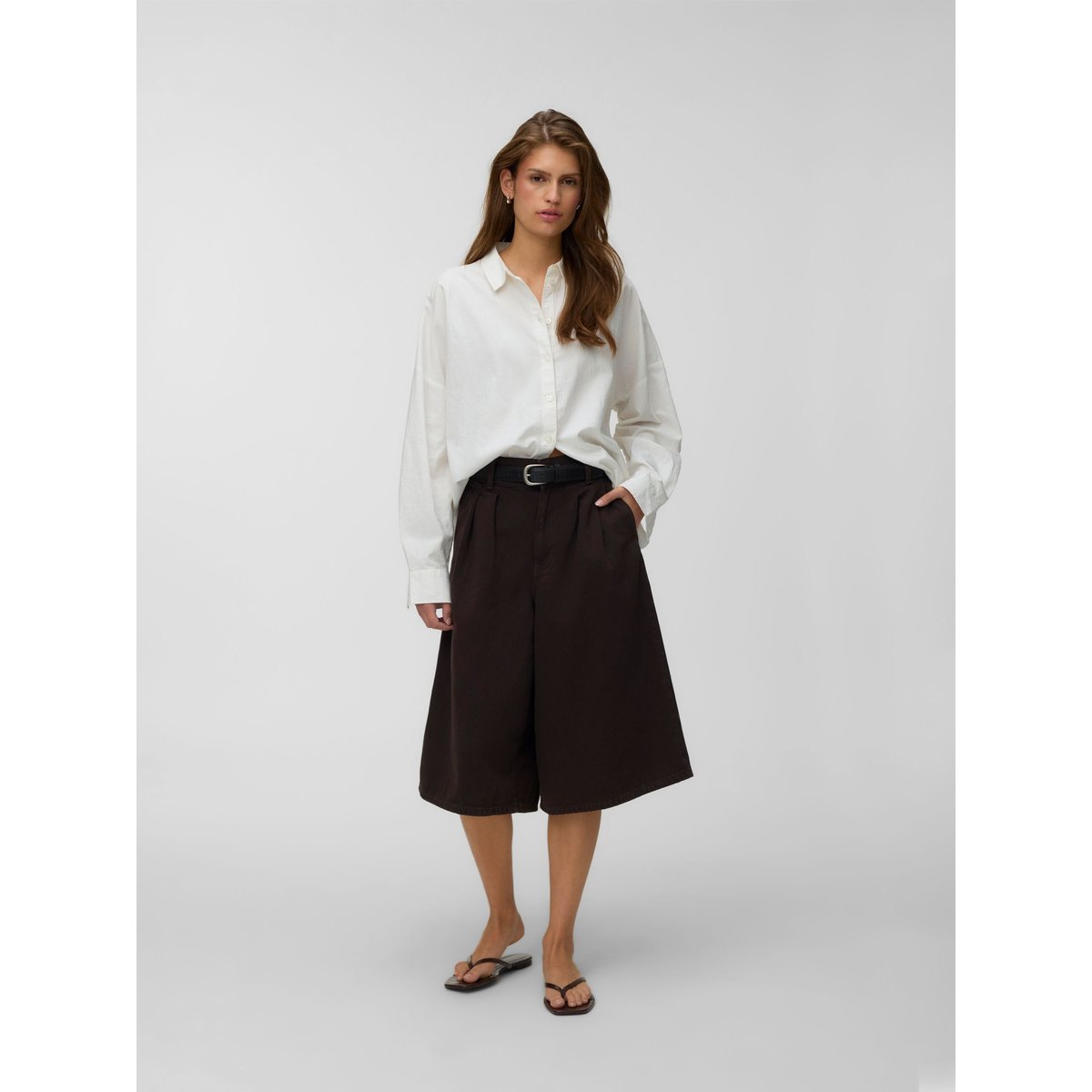Short En Denim marron - chocolate torte 1, VERO MODA