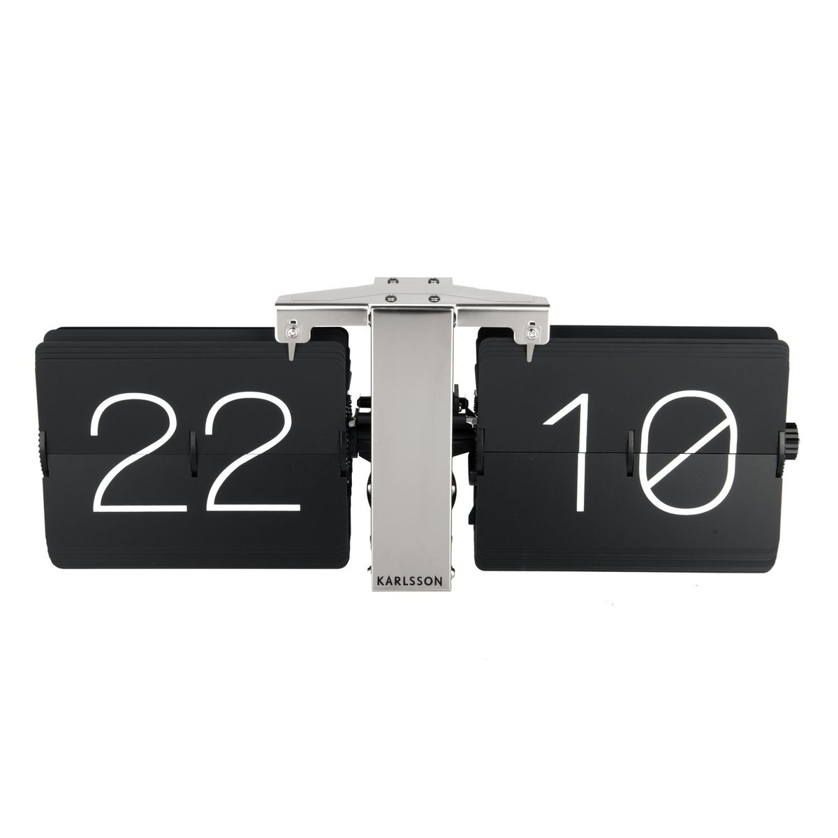 Horloge à poser design vintage industriel NO CASE noir, KARLSSON