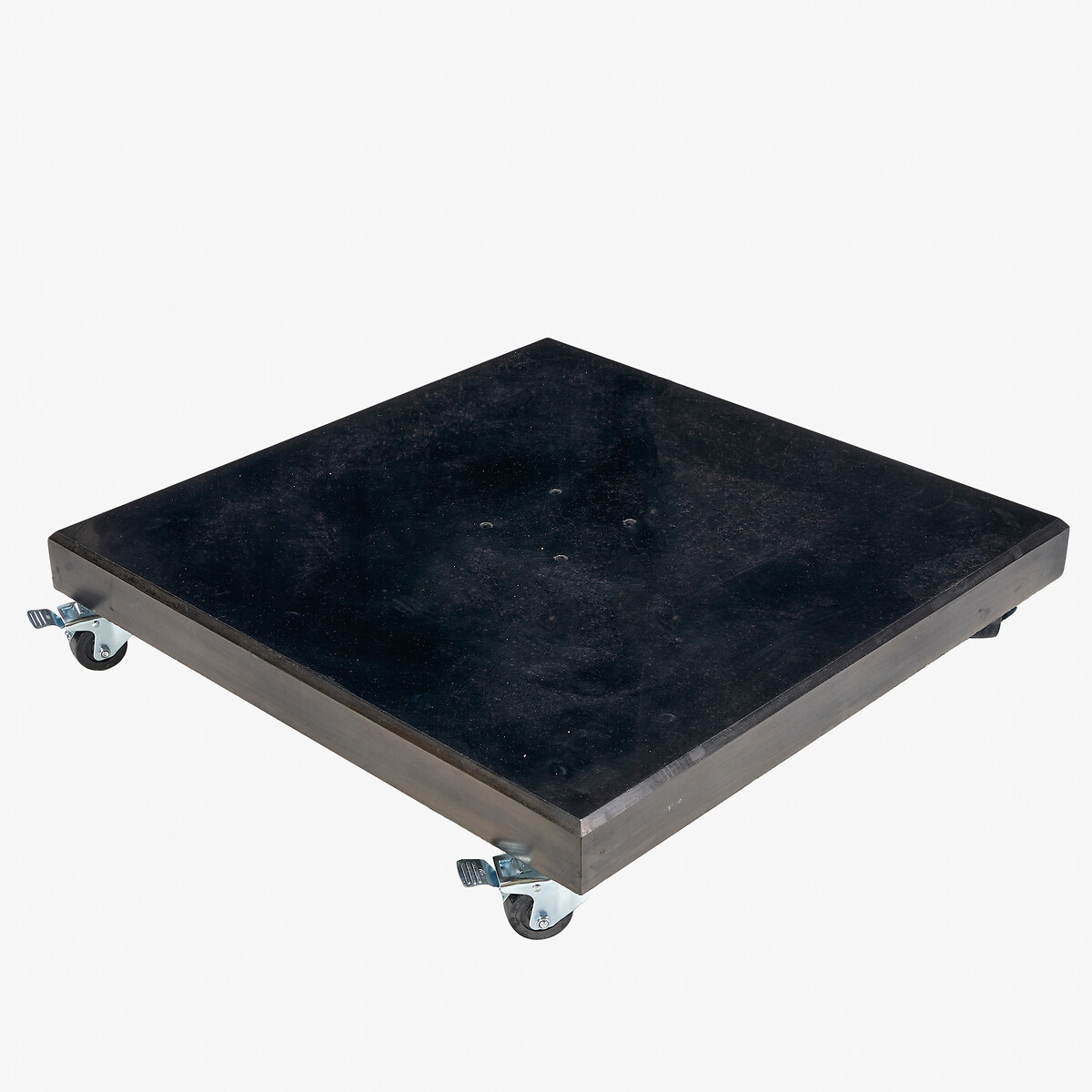 Modena Polished Black Granite 90kg Wheeled Parasol Base black, SO'HOME