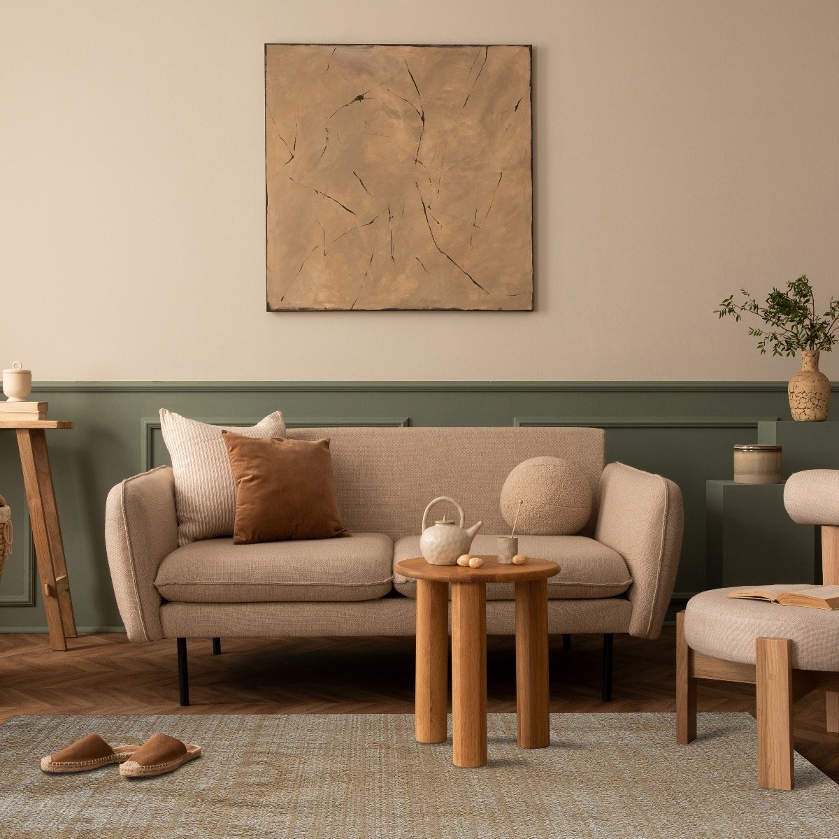 Tapis salon contemporain HORIZON UNI or, THE DECO FACTORY