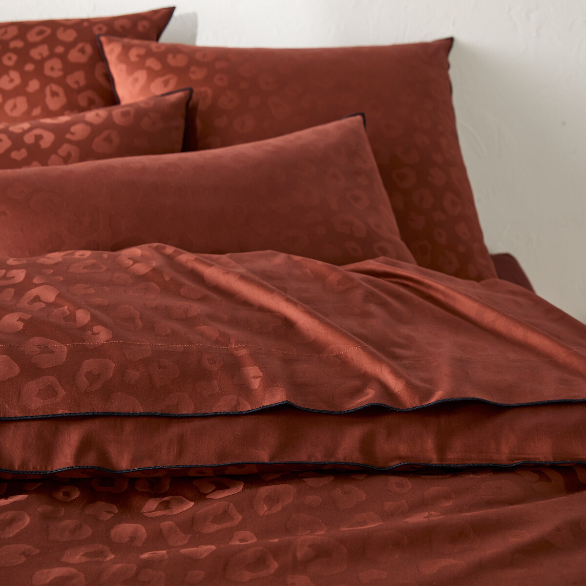 Housse de couette satin de coton, Thelma léopard, LA REDOUTE INTERIEURS