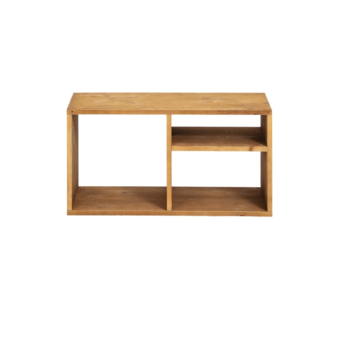 Table d’appoint étagère en sapin massif beige - BOBBIE désert, HANNUN