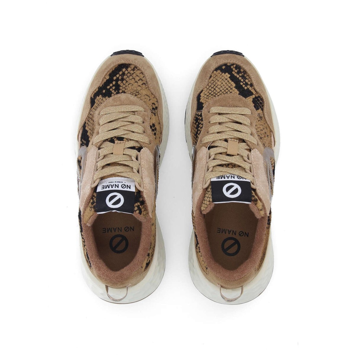 CARTER JOGGER W SNAKE KISS SABLE - Collier orné de Cristaux Swarovski® inclus beige, NO NAME