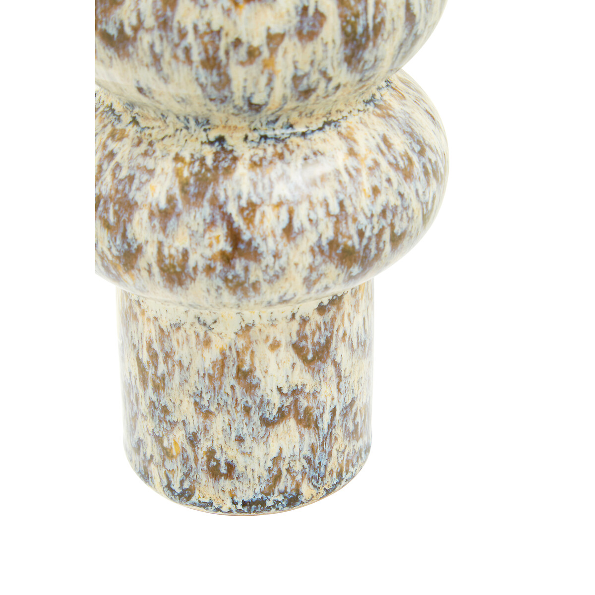17cm Beige Speckled Contemporary Stone Vase beige, ÉDITÉ