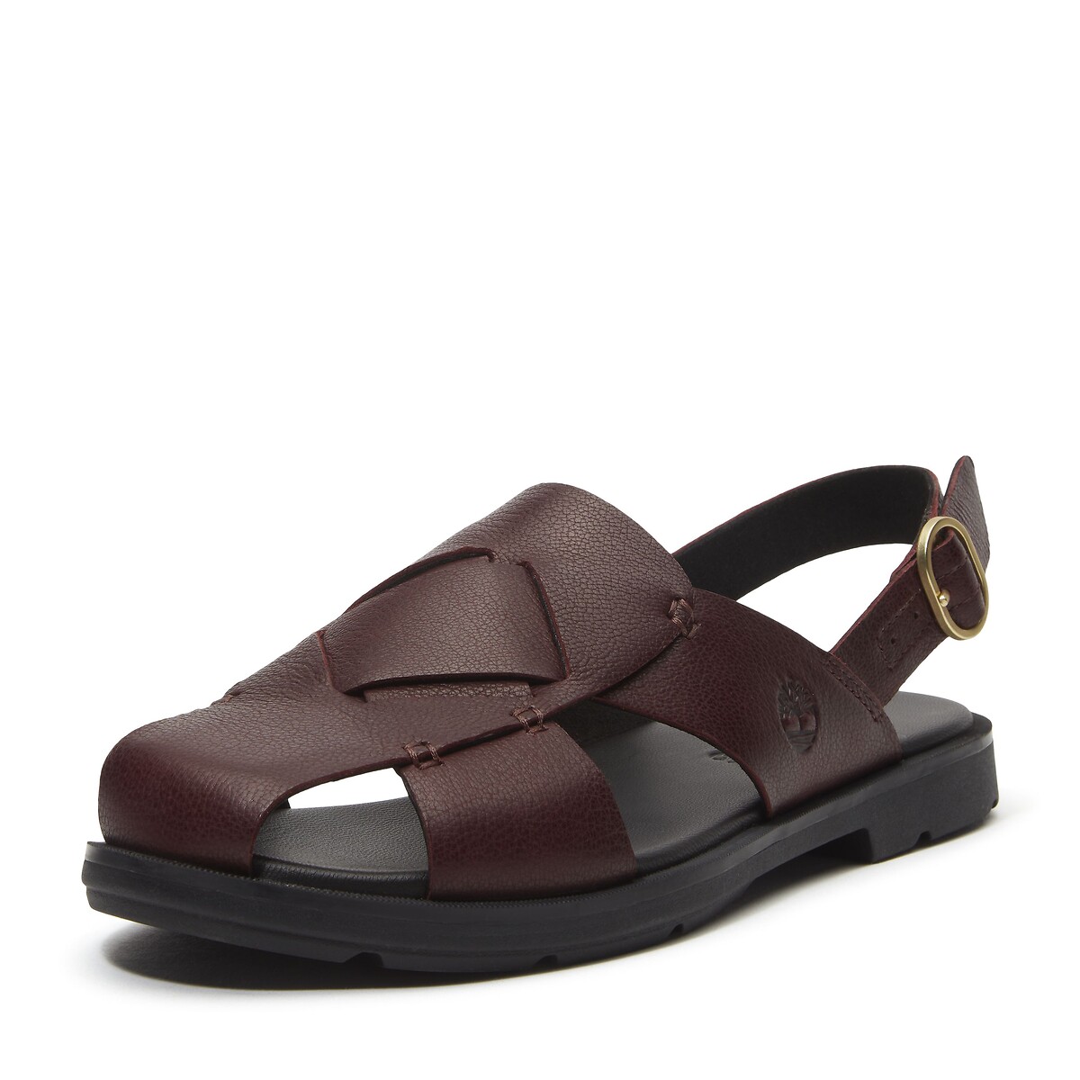 Calista Bay Leather Closed Fisherman Sandals burgundy, TIMBERLAND
