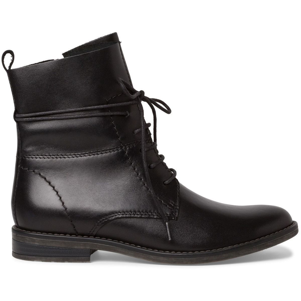 Bottine en cuir noir, MARCO TOZZI