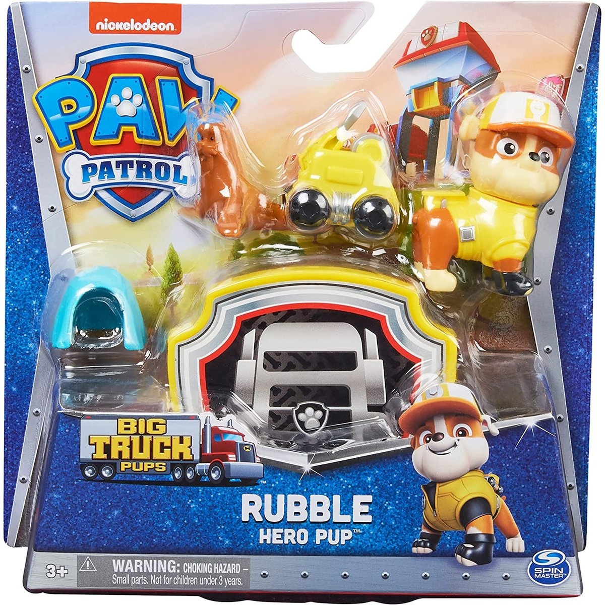 Pat Patrouille Big Truck Pups Ruben Hero Pup jaune, SPIN MASTER