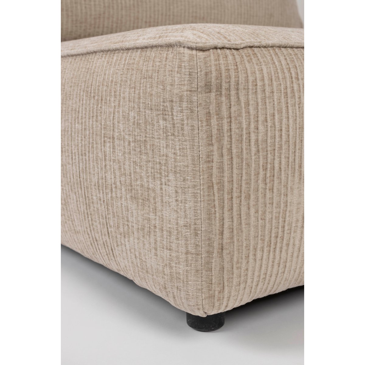 Élément de canapé 1 place en tissu HUNTER ELEMENT beige, ZUIVER