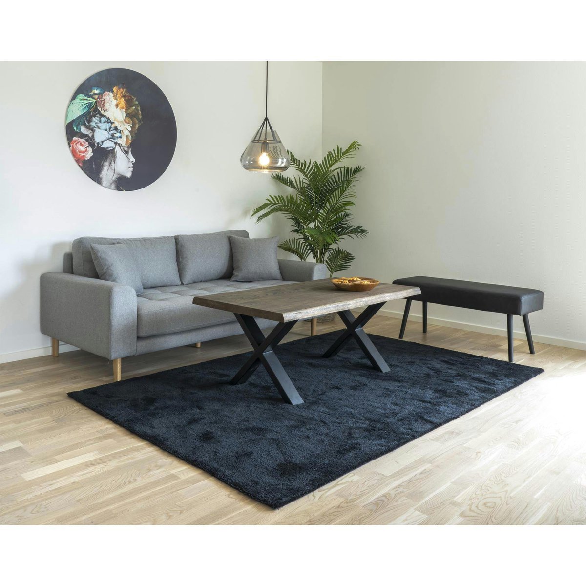 Table basse en chêne bords irréguliers SAVONE chêne brun, PIER IMPORT