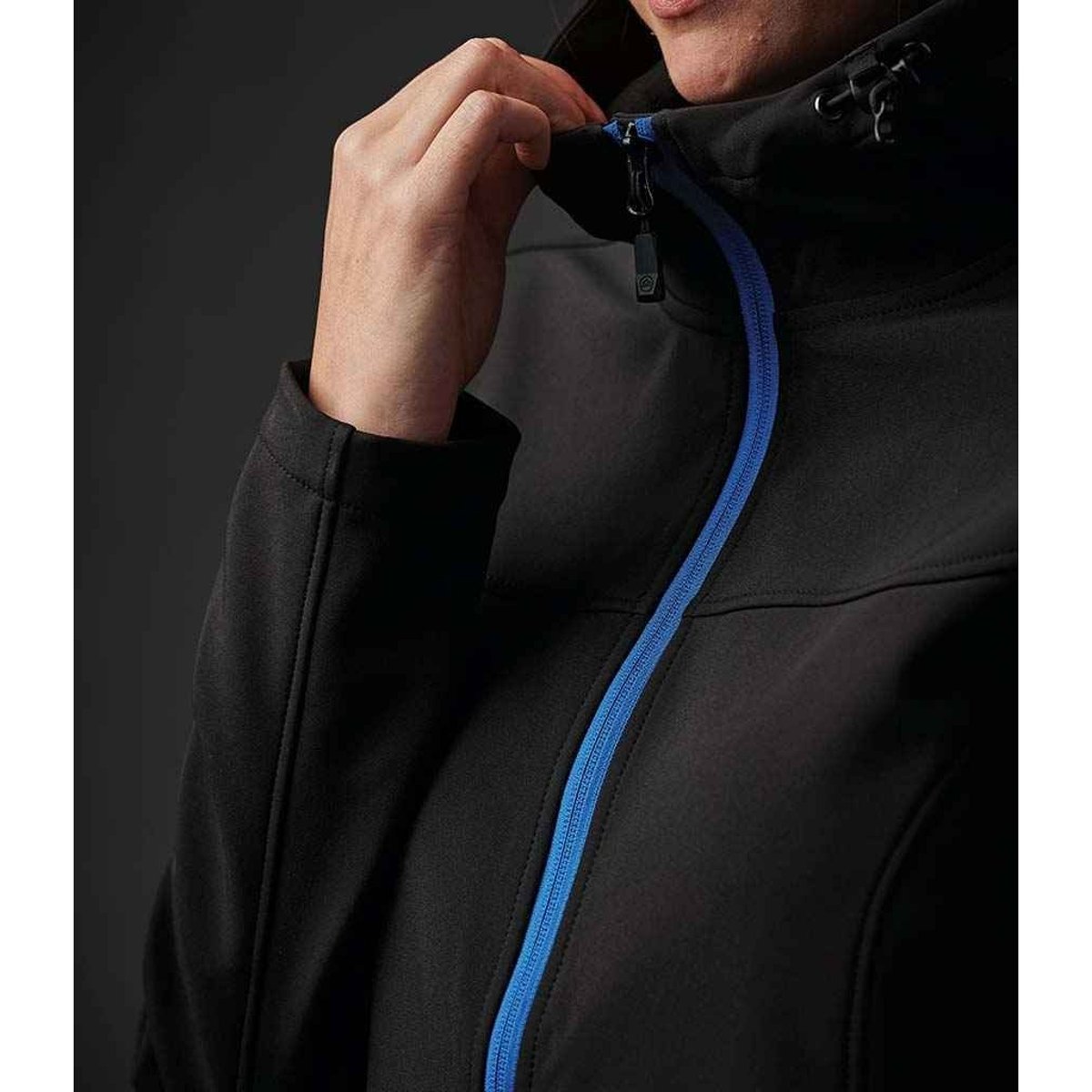 Veste softshell ORBITER noir / azur, STORMTECH