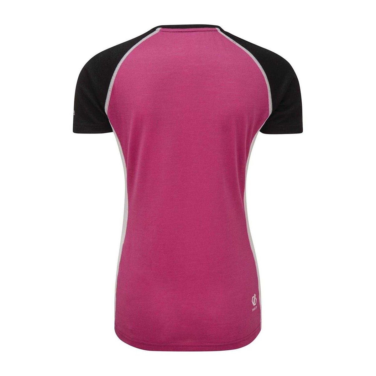 T-shirt manches courtes raglan motif/style blocs de couleurs FIXATE rose / noir, DARE 2B