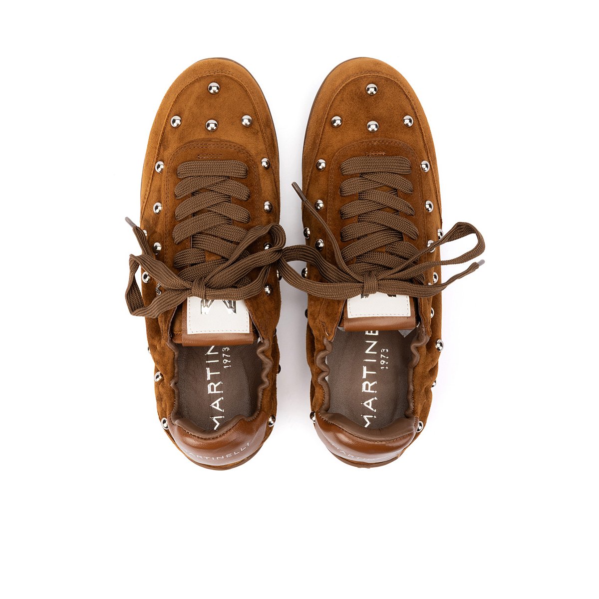 Baskets cuir Bellechase tabaco, MARTINELLI